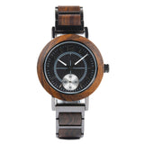 Eclipse Men's Wood Watch - Black Face & Detailing