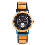 Eclipse Men's Wood Watch - Black Face & Detailing