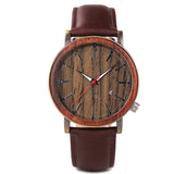 Flex Wood Grain Face Wood Watch for Men