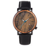 Flex Wood Grain Face Wood Watch for Men