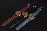 Flex Wood Grain Face Wood Watch for Men