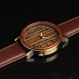 Flex Wood Grain Face Wood Watch for Men