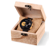 Garnet for Men Dual-Time Wood Watch With Optional Engraving